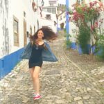 Sandeepa Dhar Instagram - Bringing a little Filmyness to the streets of Portugal ! 😬🙃✨ #traveldiary #the90skids #portugal #endlesssummer #itsabitcoldtoday Óbidos, Portugal