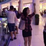 Sandeepa Dhar Instagram - This is what happens when u meet ur little brother!! Free throw candy game in the middle of a mall !!! 🙈🙈🤣🤣 P.s. FYI I got 2 In a row !! Yaassss!!! 💪🏻 Dubai, United Arab Emirates