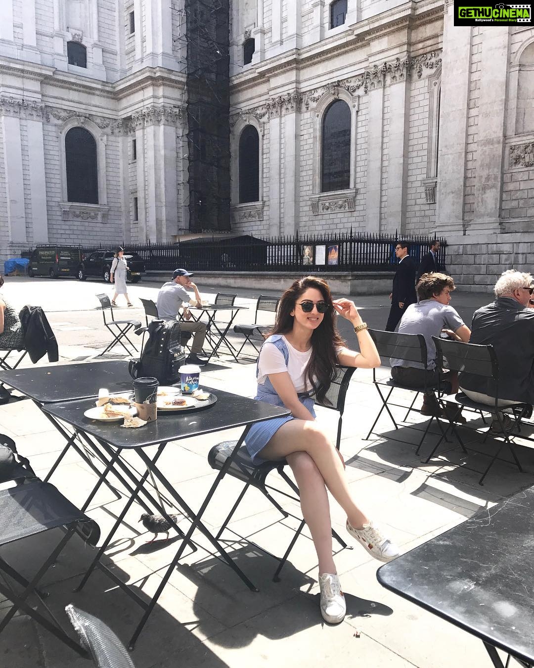 Sandeepa Dhar Instagram - Soaking it up! 🐣☀️ #londondiaries #breakfast #paul #bestcrossiantsever London, United Kingdom