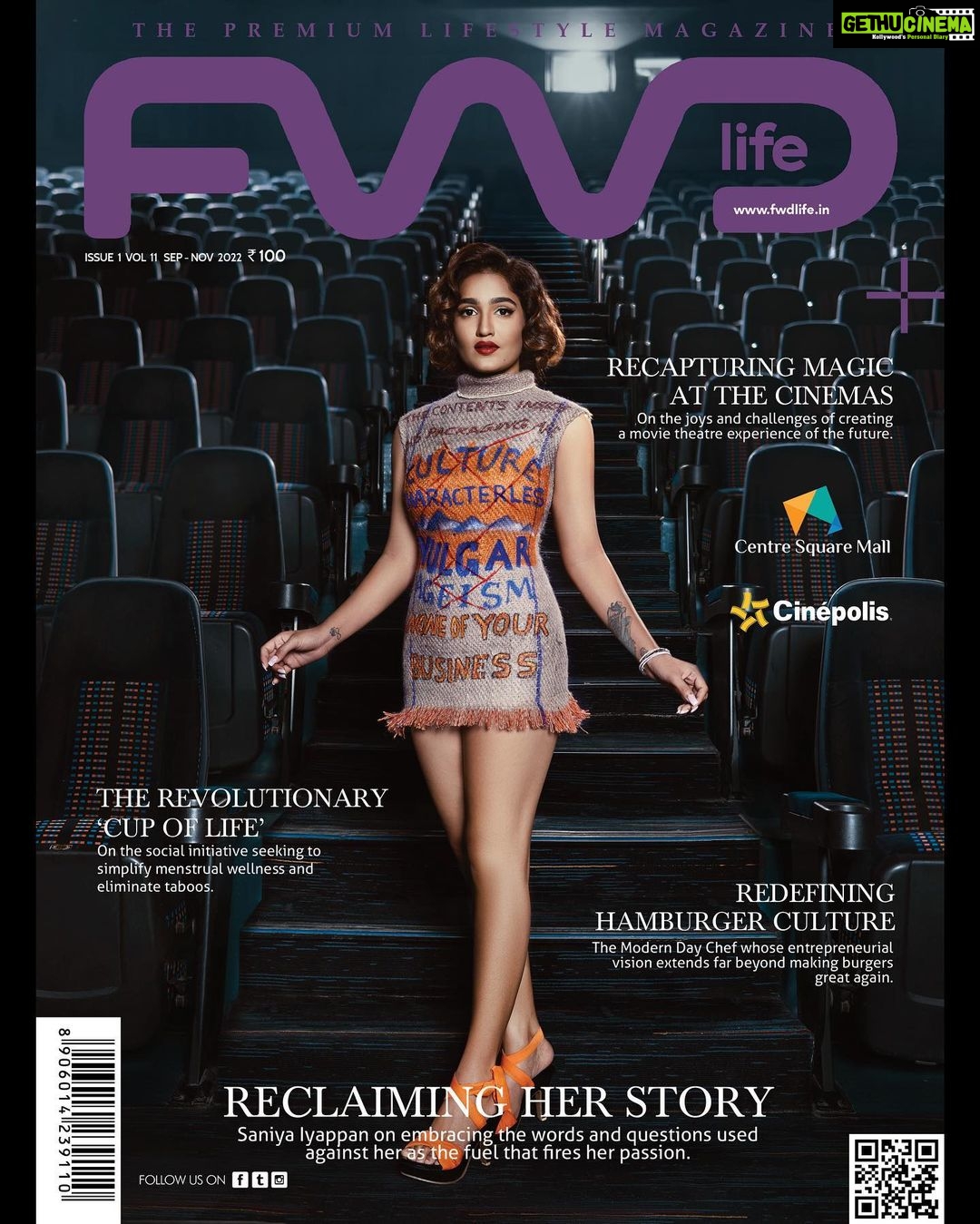 Saniya Iyappan Instagram - “The contents inside this packaging are none of your business.” FWD Life - The Reclamation Issue featuring @_saniya_iyappan_ (Sep-Nov 2022) is on its way to your shelves soon. Photographed by @jinsabraham Attire, concept & construction @ahamboutique Styled by @styledbysmiji Makeup & Hair Styling @samson_lei Location Courtesy: Cinepolis, @centresquarekochi Image Retouch: @jeminighosh_retouch Fashion Film Director & Editor: @ajay_das Cinematographer: @__adil.kn Content Team: Associate Editor: @fathima.94 Feature Writer: @jes.picious Contributing Copy Writer: @inzynizam Photography Team: @abhilashneelakandan @iam__jo__ @haridevss3 @justine_geo @_abhinu._ Shot on #CanonR5 Accounts & Production: @hima.krishnan Special Thanks: @deepa_gupta_vin, Chicking (Centre Square Mall), @canonindia_official, @zeisscameralensesindia, @aputureindia & @anandclix #fwdmagazine #reclaim #reclamationissue #fwdlife #fwdcover Cinépolis