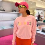 Sara Ali Khan Instagram – Enough of the monochromatic ♠️
It’s time for some Sara, Neon and Dramatic 🌈 
#alwaysextra London, United Kingdom