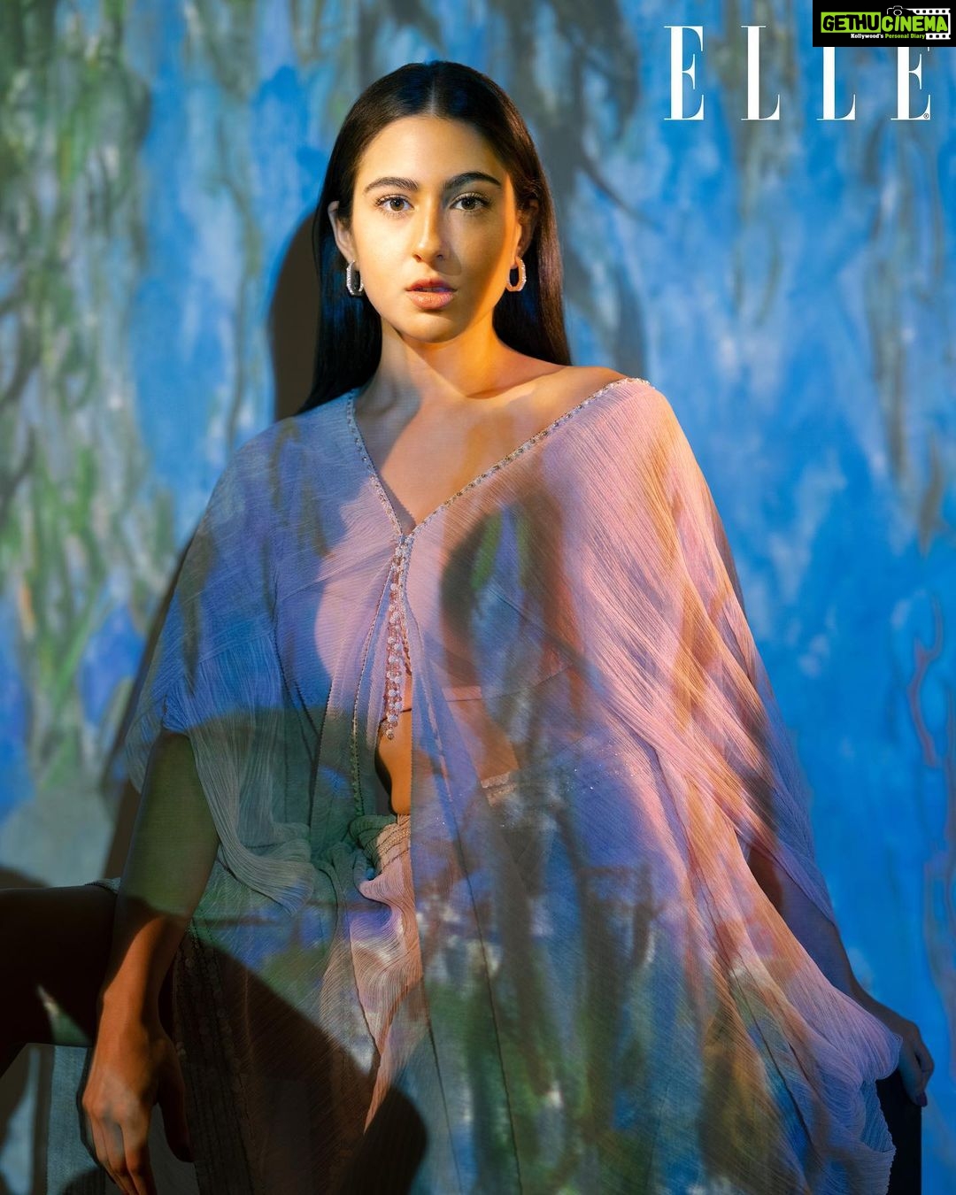 Sara Ali Khan Instagram - 🌸🌸🌸 Content director & Editor: @kamna.malik @elleindia Photographer: @sushantvkadam Fashion Editor: @zohacastelino Hair: @the.mad.hair.scientist Make-up: @florianhurel (@latelierartistmanagement) Words: @hasinakhatib Assisted by: @wetgertrude, @davesh_mehta_photography (photography), @bhaktilakhani (make-up), @komal_shetty_, @notdiishaa (styling) Editorial Assistant: @alizaafatmaa Production: @cutlooseproductions Artist’s management agency: @spicesocial