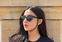 Sara Ali Khan Instagram - Summer Ready! ☀️🕶 Wearing the new LYNX from @danielwellington Eyewear collection. Bringing an edgy feminity to any look, these will surely make a lasting impression. Style your outfits this season with the new #dweyewear, shop from www.danielwellington.com and use my code SARAALI to get 15% off #danielwellington #partnership 📸 & 💇‍♀️: @the.mad.hair.scientist