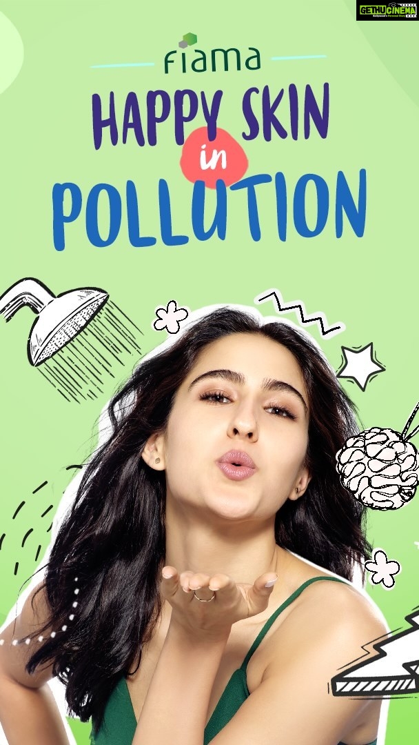 Sara Ali Khan Instagram - This festive season, take a cue from me and flaunt your soft and happy skin everywhere you go! π How are you shielding your skin from pollution? Tell us below π #Fiama #SoftAndHappySkin #partnership @fiamaindia