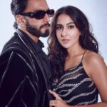 Sara Ali Khan Instagram – Silver and Black 🖤
I’ll always have your back 🫂 
Missing the days of RS and SAK 👯‍♂️
I laugh and make fun, you give me a whack 👋
And that’s I guess how you have my back!😆
@ranveersingh