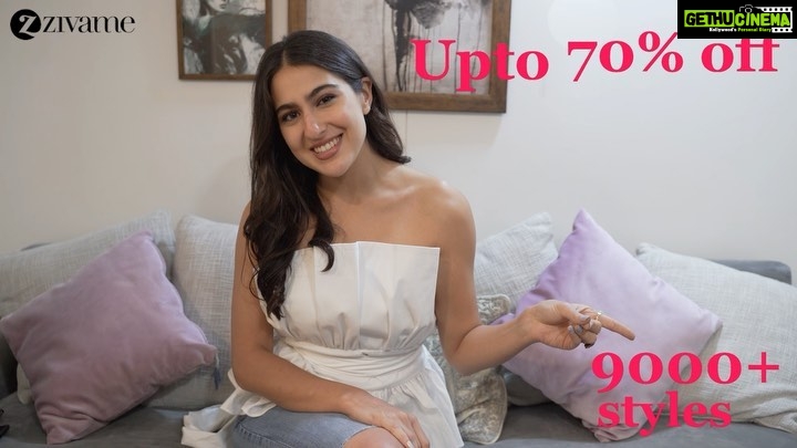 Sara Ali Khan Instagram - Yes it's final 🙌 It's no less than a carnival🎢🎡 Presenting Zivame's Grand Lingerie Festival 🎉🎊🎁 Get Upto 70% off and use my special code SARAGLF to get an additional 15% off on all categories (T&C apply). Download the Zivame app now and get shopping! @officialzivame #collab