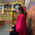 Sara Ali Khan Instagram - 🌄☀️🌙 ☕️🧘‍♀️☮️🙏🏻 👗: @mashbymalvikashroff Ladakh, India