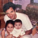 Sara Ali Khan Instagram - Happy Father’s Day Abba👨‍👧‍👦🐥🐣🐣