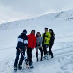 Sara Ali Khan Instagram – A little bit of paradise on earth ❄️🏔☀️ 
Of people so wonderful there truly is a dearth @manan_tramboo 🤗 Khyber Hotel Gulmarg
