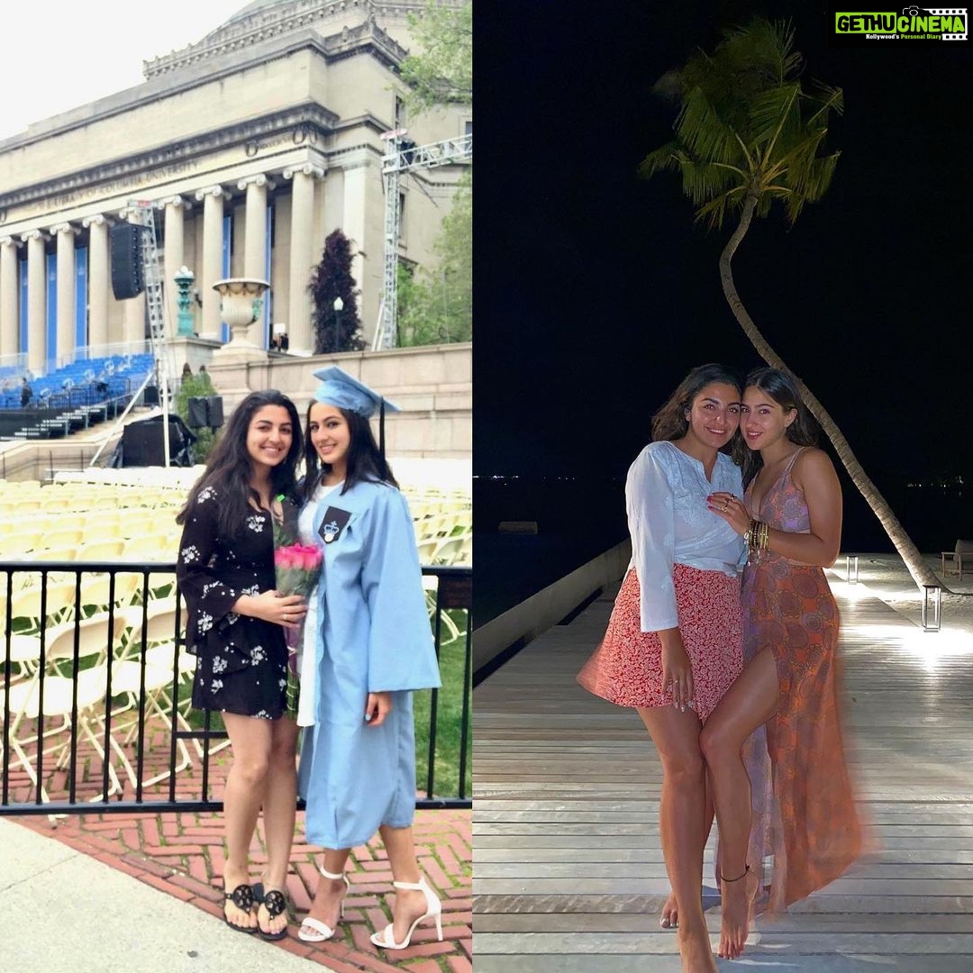 Sara Ali Khan Instagram - Lakes, rivers, beaches and mountains 🏞⛵️🏝 No matter where we are 🌎 No continent nor sea can ever be too far 🌊 7 samundar paar 🏊♀️ Ill come running to my yaar 🤗 Itna strong is my pyaar 💕 Tere liye hamesha bekaraar Happy birthday Bestest friend 🥰🥰