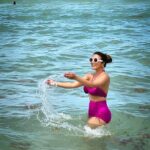 Shama Sikander Instagram - And then the ocean became my best friend and we played together for hours🥰❤️ . . . #beach #travel #summer #sea #nature #love #photography #beachlife #ocean #photooftheday #instagood #beautiful #travelphotography #vacation #sky #waves #sand #fashion #bikini Miami, Florida