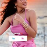 Shama Sikander Instagram - I love when the wind plays with me… do you like it too? #quiz #template #reelitfeelit #funreel #sunset #mykonos #light #goldenhours #beauty #nature #pink #world #ilovelife #ilovenature #travelwithshama #shamasikander