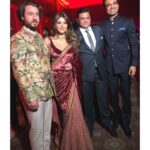 Shama Sikander Instagram - Had an Amazing time with some some really eminent personalities of our country… Indeed an affair to remember Thank you @abhishek_as_it_is @vikaaskanoi for making us a part of such a beautiful evening many Congratulations to your Entire family from us♥️ . . . #lastnight #newdelhi #celebration #wonderful #amazing #evening #eminent #personalities #familylikefriends #shamasikander New Delhi