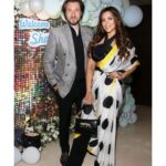 Shama Sikander Instagram - What an Amazing Night... Thank you everyone for coming and enjoying a night filled with love and laughter. Thank you @ajaynawandar bhai sa and family for hosting such a beautiful welcome for us we really had so much fun! Love you❤️❤️❤️ . . Saree:- @houseofmasaba Belt & Bag:- @sabyasachiofficial Shoes:- @ferragamo . . . #amazing #night #family #friends #weddingparty #jamsham #blessed #gratitude #friendslikefamily #love #life #shamasikander #happiness💕 Mumbai, Maharashtra