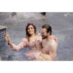 Shama Sikander Instagram - A Day to Remember Forever♥️♥️♥️ . . @jamesmilliron . . . Photographer:- @theweddingstory_Official Make Up By:- @kanika.world Hair By:- @hairbyrajabali Wedding planning:- @noureenmorani @karansoorma . . #jamsham #poolparty #couplegoals #shoot #loveisintheair #party #goa #togetherness #love #life #happiness💕 #blessed #gratitude #shamasikander Goa