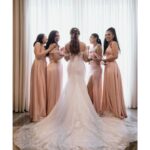 Shama Sikander Instagram - Whole Squad Vibrating Higher... @jamelacemo @vanessabwalia @geometric.beauty @amisukhadia . . 📸 Photographer:- @theweddingstory_Official Gown By:- @millanova Jewellery:- @amisukhadia Make Up By:- @kanika.world Hair By:- @hairbyrajabali . . . #jamsham #wedding #photoshoot #friends #crazy #fun #bestmoments #bride #goa #desitinationwedding #love #life #happiness #blessed #loveisbeautiful #whitewedding💕 Goa