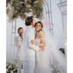 Shama Sikander Instagram - A moment in infinity ♾💍🤍 . . @jamesmilliron . . Shot By:- @theweddingstory_Official Gown By:- @millanova James’s suit:- @niveditasaboocouture Jewellery:- @amisukhadia Make Up By:- @kanika.world Hair By:- @hairbyrajabali Wedding planning:- @noureenmorani @karansoorma Wedding invitation:- @puneet_gupta_invitations . . . #jamsham #finally #loveofmylife #isaidyes💍 #couplegoals #bride #goa #desitinationwedding #love #life #together #blessed #happiness #blessedus #loveisbeautiful #wedding #whitewedding💕 Goa
