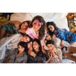 Shama Sikander Instagram - My Pyjama Army…. @poppyjabbal @supreetbedi13 @soniahays @jamelacemo @geometric.beauty @amisukhadia @vanessabwalia 📸 Photographer:- @peppermintpictures.co.in Make Up By:- @winnie1686 @makeupbykomalhire Hair By:- @pratibhanalla Robes By:- @wedding_lounge Location:- @stregismumbai . . #bachelorparty #girls #pajamaarmy #bridetobe #shamasikander #shamajames #blessed #happiness💕 #gratitude The St. Regis Mumbai