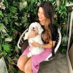 Shama Sikander Instagram - My munchkin….🥰🥰🥰 . . . #mybaby #casper #puppy #animallover #dog #lover #love #life #care #happiness #cutebaby Mumbai, Maharashtra