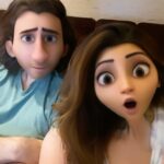 Shama Sikander Instagram - Oye teriii…..😮😮🥰🥰🥰🥰 @jamesmilliron you look cute ❤️#couplegoals #couples #reallife #cute #adorable #filter #disney #disneycharacter #lovethis #reels #reelsinstagram #reelitfeelit #happysunday
