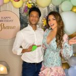 Shama Sikander Instagram - Familia…🥰🥰 my first day birthday celebration with my family was nothing less than blissful … i am so blessed to have these wonderful souls in my life as my family. Missed having my momma @gulshansikander1 and bhabhi @nilofargesawat as they not in town …. But i just want to take a moment and appreciate how much you all mean to me and how much I cherish my life with you in it. ❤️😇😇😇 @khalidsikander @rizwannsikander @sara__gesawat_ @abaan_gesawat_official @jamesmilliron @shahrukh_askari my ♥️ without all of you life would have been different 😇 #happyfamily #happybirthday #happybelatedbirthday #celebrity #celebration #life #happysunday #familyday #myfamily #mylife 😇