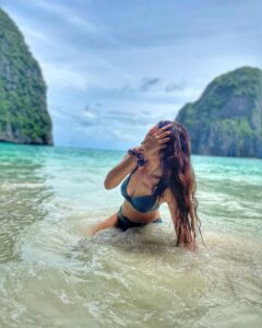Shanvi Srivastava Instagram - water baby 💕💕💕 
.
.
.
.
.
.
#beachbaby #shanvisrivastava #water #phiphiisland #bikini #whynot #instagood #instagram