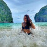 Shanvi Srivastava Instagram - water baby 💕💕💕 . . . . . . #beachbaby #shanvisrivastava #water #phiphiisland #bikini #whynot #instagood #instagram Maya Bay