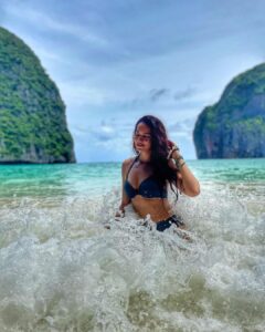 Shanvi Srivastava Instagram - water baby 💕💕💕 
.
.
.
.
.
.
#beachbaby #shanvisrivastava #water #phiphiisland #bikini #whynot #instagood #instagram
