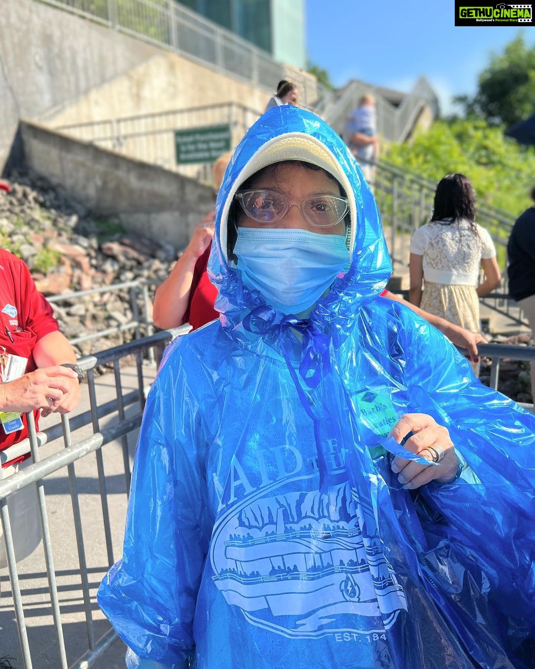 Sherin Instagram - Me and mom rocking those ponchos. #sherin #travel #niagarafalls Niagara Falls State Park