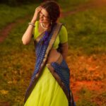Shraddha Das Instagram - Dhee 14 Village theme look 🙈 Never done it,but was fun Half saree designed and stitched by @shrutiigclothing Jewellery: @shrutiigclothing , Bangles: @stylekarmaa , @anayah_jewellery Hair : @hair_by_vaibhavi_ Make up : @hareshwarp Shot by @ekorphotography #halfsaree #villagegirl #dhee #dhee14 #villagetheme #hyderabad #shraddhadas Hyderabad India