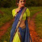 Shraddha Das Instagram - Dhee 14 Village theme look 🙈 Never done it,but was fun Half saree designed and stitched by @shrutiigclothing Jewellery: @shrutiigclothing , Bangles: @stylekarmaa , @anayah_jewellery Hair : @hair_by_vaibhavi_ Make up : @hareshwarp Shot by @ekorphotography #halfsaree #villagegirl #dhee #dhee14 #villagetheme #hyderabad #shraddhadas Hyderabad India