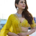 Shraddha Das Instagram - Dhee 14 dancing icon, One of my favourite looks, styled by @rashmitathapa Wearing @issadesignerstudio Jewellery @thetrinkaholic 📸 @krishnatejah Hair : @vaibhavi110_ Make up : @hareshwarp @etvtelugu2708 #dhee #lehenga #hyderabad #dancerealityshow #dhee14 #shraddhadas Hyderabad India