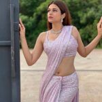 Shraddha Das Instagram - Dhee 14 dancing icon shoot, In your favourite Saree look 💜 Styled by : @thedotdiary , @thedottstyle Saree : @sequinzeindia Jewellery: @shillpapuriidesignerjewellery Heels : @londonrag_in Make up : @hareshwarp Hair : @hair_by_vaibhavi_ 📹 @snehzala Edit : @starframesofficial #dhee #dhee14 #etv #hyderabad #dancerealityshow #judge #saree Hyderabad India