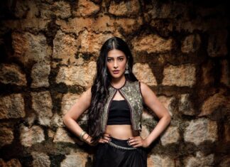 Shruti Haasan Instagram - 🌚🧿🖤 In @jade_bymk Styled by @neeraja.kona Asst stylist @manogna_gollapudi Photographer @adrin_sequeira hair @noori_hairstylist make up @makeupartist_arti