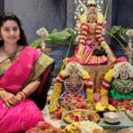 Sneha Instagram - #varalakshmipooja #goddess #blessings #decor #poojaathome #beautifulmemories #blessed #allaboutyesterday Decor @geetuevents @geetunaidu03