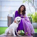 Sneha Instagram - Not too many people could walk a mile in your shoes. Only you know your struggles, challenges and obstacles. So be proud of how far you have come. @geetuhautecouture @ashokarsh @vyshalisundaram_hairstylist #life #doglover #dressup #enjoyeverymoment #capturehappymoments #sneha #purpledress #happy #family