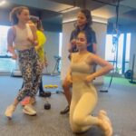 Soha Ali Khan Instagram - Thodi mehnat thodi masti - working out with a friend is usually more effective but always more fun!! #gymmotivation #fitnessmotivation #workout #gymbuddy