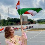 Sonali Bendre Instagram - Took a little bit of home to Atlanta… 🇮🇳 #HappyIndependenceDay Atlanta, Georgia