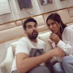 Sonam Bajwa Instagram - Promoting ‘katteri’ 😂😂 on the promotions of ‘Jind Mahi’ both the film releasing on 5th August
