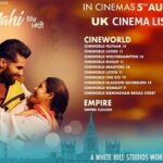 Sonam Bajwa Instagram - Cinema listing for Canada, UK, Australia, Newzealand, USA, UAE Overseas advance booking is open so grab your tickets now ❤️ Jind Mahi 5th August