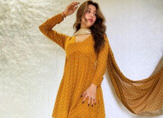 Sonarika Bhadoria Instagram - 🍯♥️ Stylist : @arjunkumar_offical Outfit : @asopalav Jewellery : @kanika_rana_fine_jewellery @being.kanika