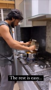 Sundeep Kishan Instagram - How to Make Tasty Chicken Biryani for your Sister in 4 Steps 😎 (without getting killed 🤟🏽) 
@pb.mounica