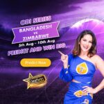 Sunny Leone Instagram - Get ready for another battle 💥 Watch #BANvZIM on @jeetwinofficial at 12:45 PM & predict the winner while enjoying the best odds in the market! Join now from the link in my story to Predict & Win! #SunnyLeone #ODI #JeetWin