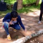 Sunny Leone Instagram - When you're frustrated 😅 I hit it in the center too. I’m good 😎 . . #SunnyLeone #Shero P.s: No trees were harmed in making of this video.