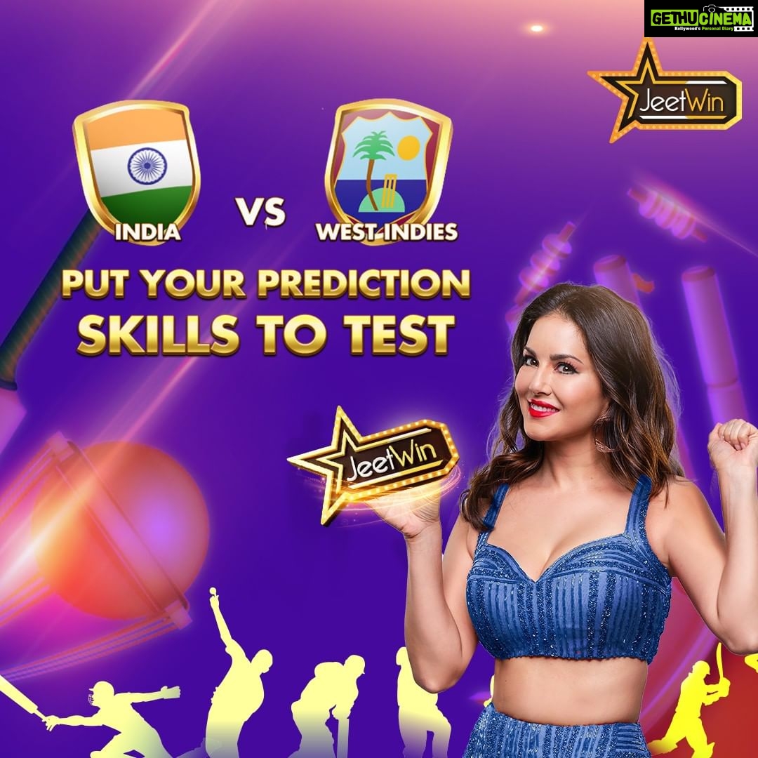 Sunny Leone Instagram - #AD Can India continue their win over West Indies? Watch #INDvIE LIVE at @jeetwin & predict the winner while enjoying the best odds in the market! Join now from the link in my story to predict and win! #SunnyLeone #T20I #jeetwin