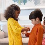 Sunny Leone Instagram - Happy Raksha Bandhan everyone! Love my family!! @dirrty99 @hitendrakapopara @jeetihairtstylist @yusuf_911 @rohitkverma @jeetihairtstylist @unaiza_yusuf