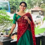 Swasika Instagram – Traditional wear all time favourite ❤️
thank u @namah_by_nikhilandrews 
Stylist @nithinju 
MUA @abilashchicku 
Redcarpet shoot @amritatv