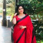 Swasika Instagram - Saree collection ,my fav saree material and colour ❤️ Wearing @thebrandstorebyfebitha MUA @abilashchicku Stylist @nithinju REDCARPET SHOOT #anchor #realitytv #showtime #malayalamtvchannel #actress