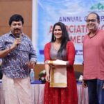 Swasika Instagram - Thank you ATMA for honoring me for my achievement for bagging the Kerala Film State Award for best supporting actress. I feel privileged to get honoured in front of my Atma Family and also it was a pleasure meeting you all after a very long time . #atma #televisionaward #ganeshkumar #dineshpanicker #swasikavj