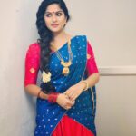 Swasika Instagram - All tym favourite attire dawani pottaaa dipavali vannthathu ennu veetileee 😃 #traditionalstyle #dawani #tamilculturegirl #showtyme #mullapoovuonthehair #fragrancelover #flowerstyle #nadanpennu #swasika #asianetshowtym#mobileclck # Costume by - Leira collection # Stylist - savitha tony Make-up nd hairdo-@Abhilashchicku Thanks u Abhilash chicku &savitha chechi